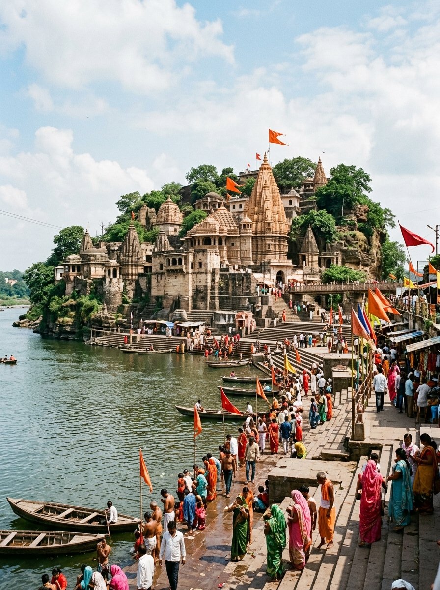 Omkareshwar Jyotirlinga Temple Ghats